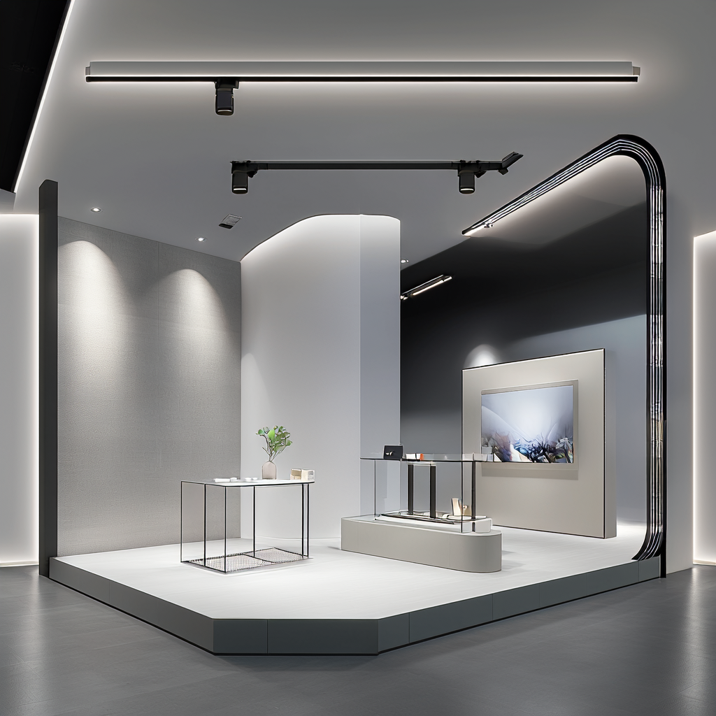 不同预算对应的VR展厅效果示例