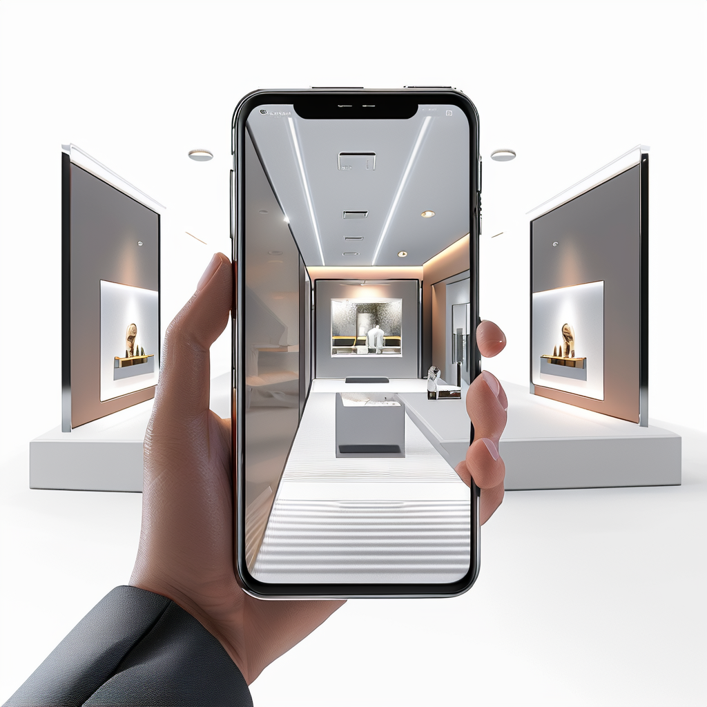 VR展厅-移动端线上展览流畅操作示意